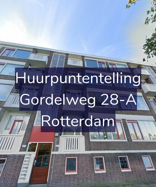 Foto gevel Huurpuntentelling voor Gordelweg 28-A, Rotterdam