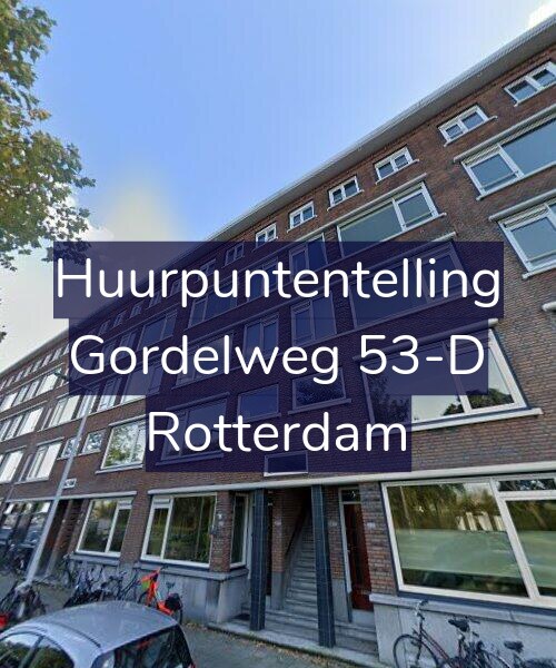 Foto gevel Huurpuntentelling voor Gordelweg 53-D, Rotterdam