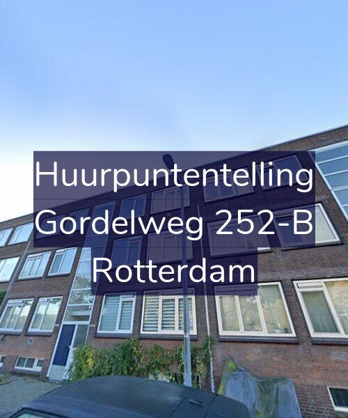 Foto gevel Huurpuntentelling voor Gordelweg 252-B, Rotterdam