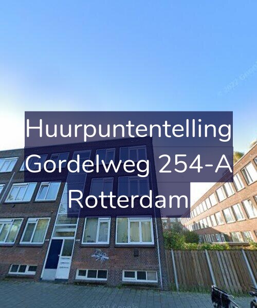 Foto gevel Huurpuntentelling voor Gordelweg 254-A, Rotterdam