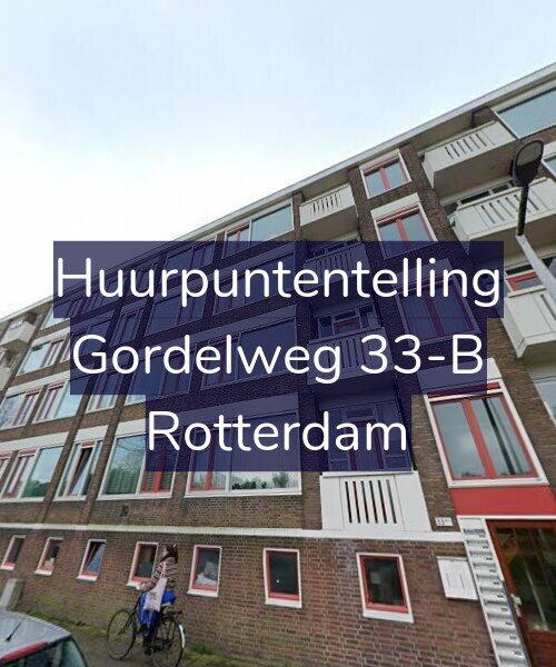 Foto gevel Huurpuntentelling voor Gordelweg 33-B, Rotterdam