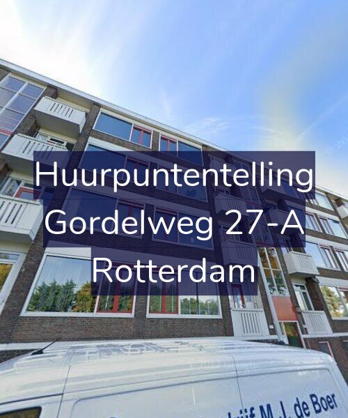 Foto gevel Huurpuntentelling voor Gordelweg 27-A, Rotterdam