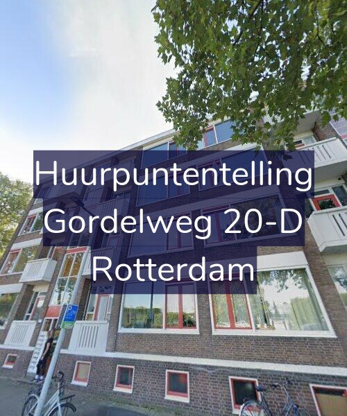 Foto gevel Huurpuntentelling voor Gordelweg 20-D, Rotterdam