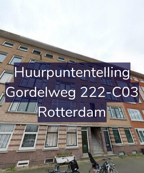 Foto gevel Huurpuntentelling voor Gordelweg 222-C03, Rotterdam