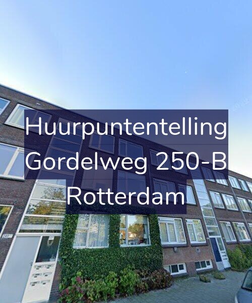 Foto gevel Huurpuntentelling voor Gordelweg 250-B, Rotterdam