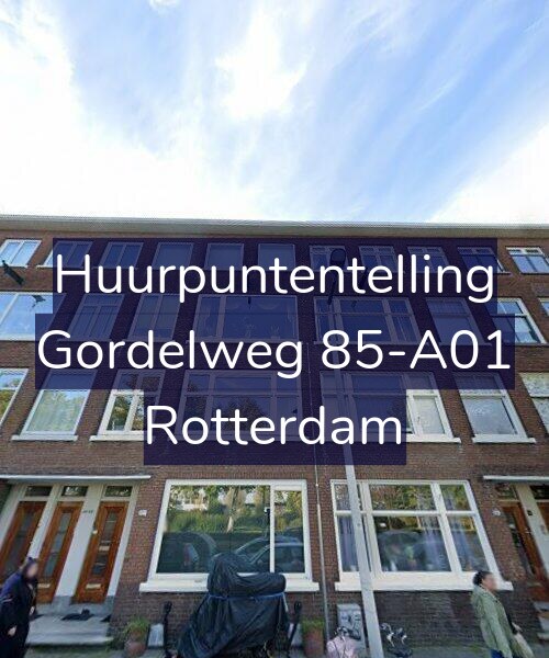 Foto gevel Huurpuntentelling voor Gordelweg 85-A01, Rotterdam