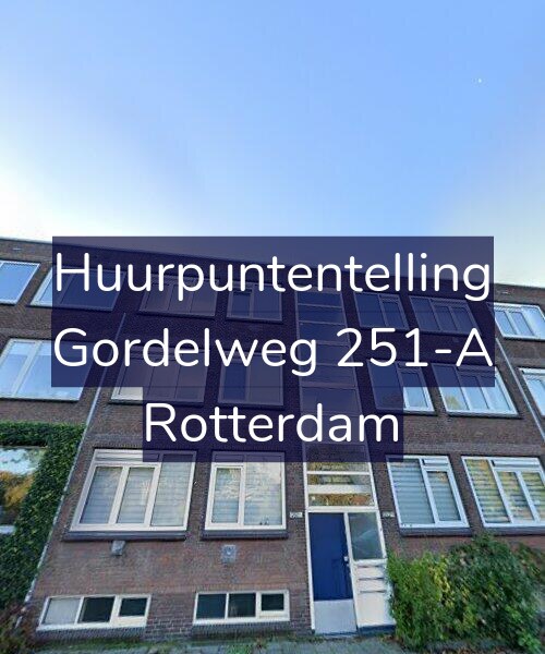 Foto gevel Huurpuntentelling voor Gordelweg 251-A, Rotterdam