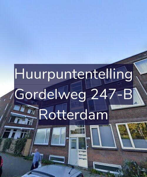 Foto gevel Huurpuntentelling voor Gordelweg 247-B, Rotterdam