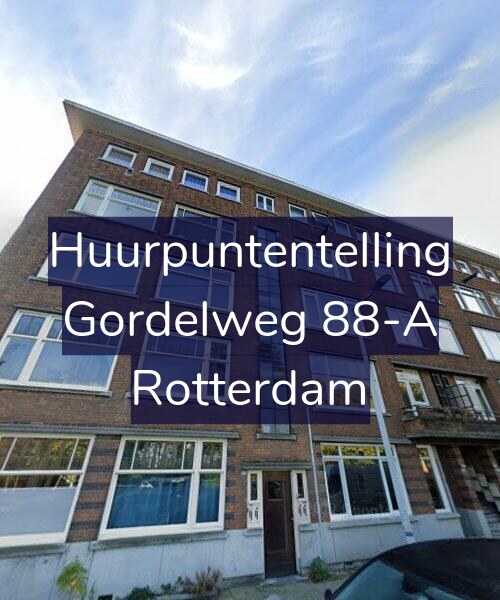 Foto gevel Huurpuntentelling voor Gordelweg 88-A, Rotterdam