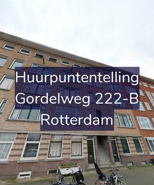 Foto gevel Huurpuntentelling voor Gordelweg 222-B, Rotterdam