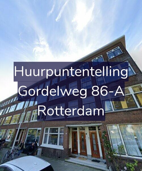Foto gevel Huurpuntentelling voor Gordelweg 86-A, Rotterdam