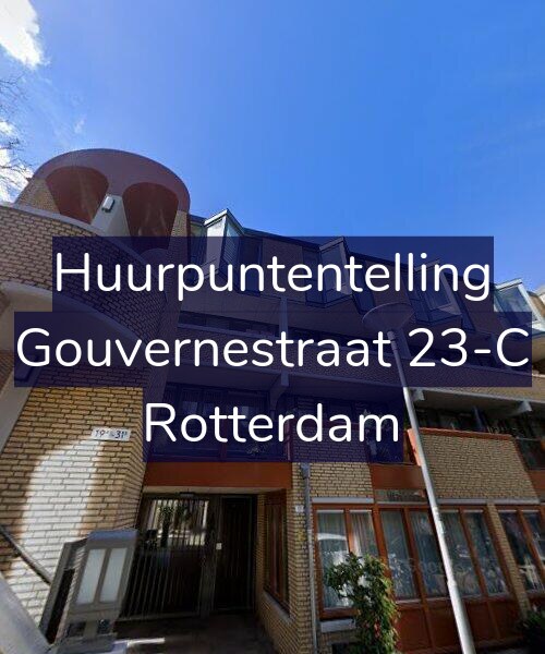 Foto gevel Huurpuntentelling voor Gouvernestraat 23-C, Rotterdam