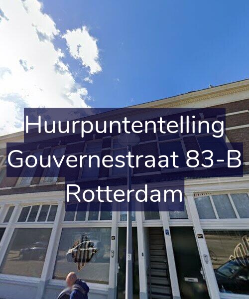 Foto gevel Huurpuntentelling voor Gouvernestraat 83-B, Rotterdam