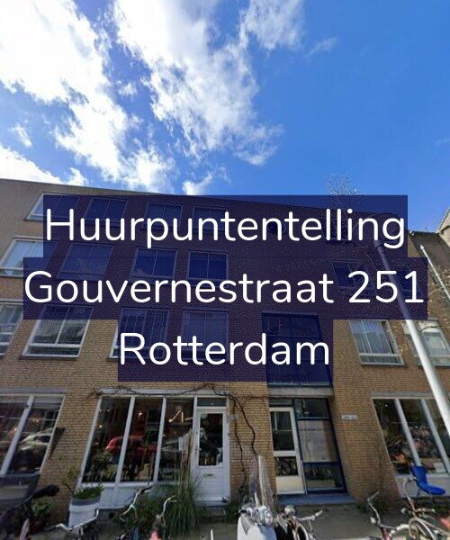 Foto gevel Huurpuntentelling voor Gouvernestraat 251, Rotterdam