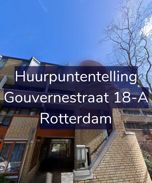 Foto gevel Huurpuntentelling voor Gouvernestraat 18-A, Rotterdam