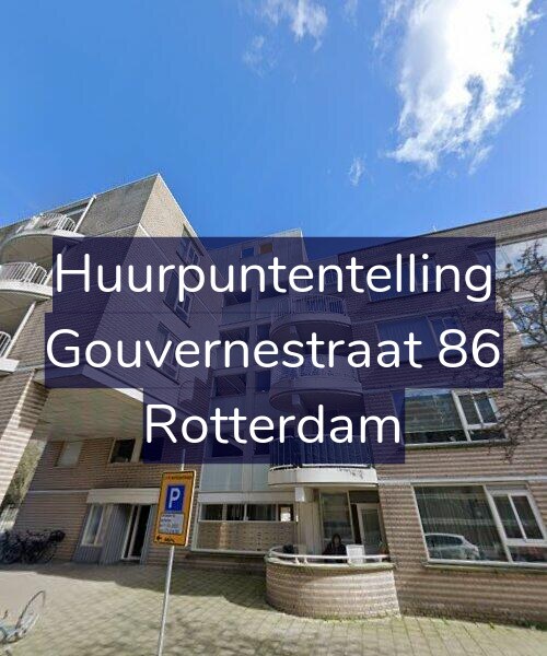 Foto gevel Huurpuntentelling voor Gouvernestraat 86, Rotterdam