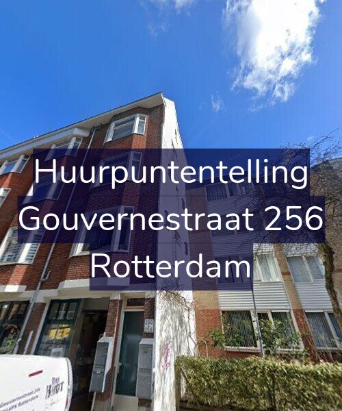Foto gevel Huurpuntentelling voor Gouvernestraat 256, Rotterdam
