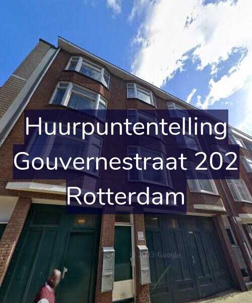 Foto gevel Huurpuntentelling voor Gouvernestraat 202, Rotterdam