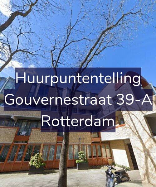 Foto gevel Huurpuntentelling voor Gouvernestraat 39-A, Rotterdam
