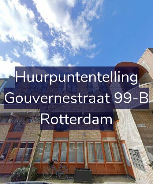 Foto gevel Huurpuntentelling voor Gouvernestraat 99-B, Rotterdam