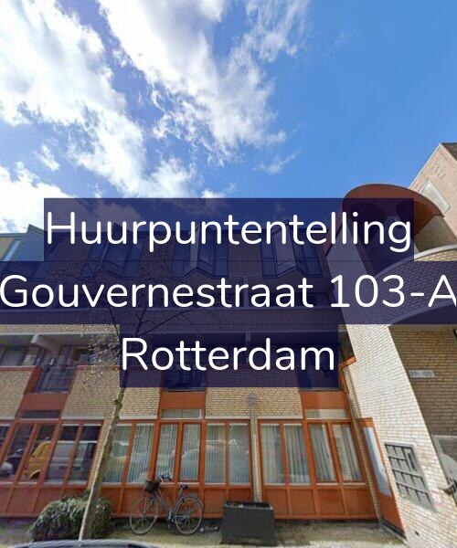 Foto gevel Huurpuntentelling voor Gouvernestraat 103-A, Rotterdam