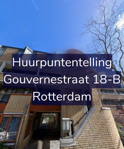 Foto gevel Huurpuntentelling voor Gouvernestraat 18-B, Rotterdam
