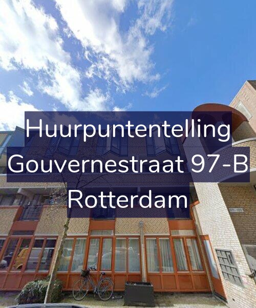 Foto gevel Huurpuntentelling voor Gouvernestraat 97-B, Rotterdam