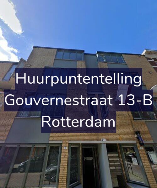 Foto gevel Huurpuntentelling voor Gouvernestraat 13-B, Rotterdam