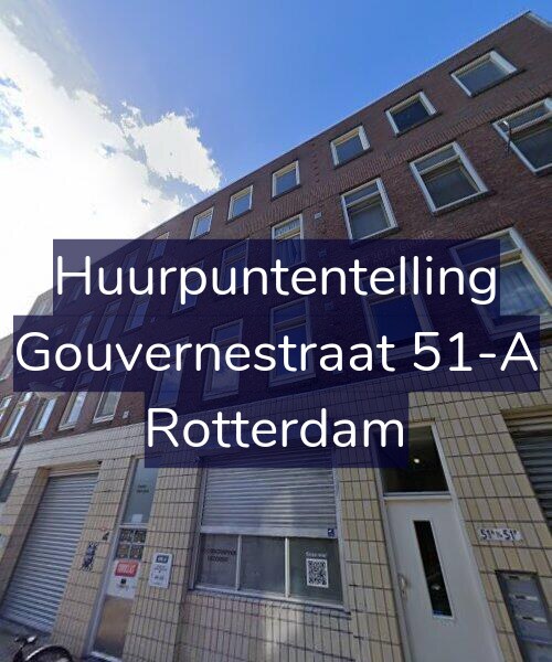 Foto gevel Huurpuntentelling voor Gouvernestraat 51-A, Rotterdam