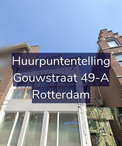 Foto gevel Huurpuntentelling voor Gouwstraat 49-A, Rotterdam