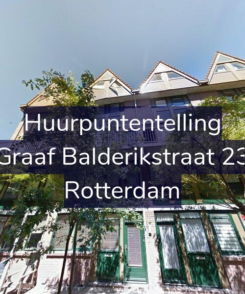 Foto gevel Huurpuntentelling voor Graaf Balderikstraat 23, Rotterdam