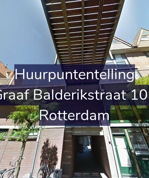 Foto gevel Huurpuntentelling voor Graaf Balderikstraat 109, Rotterdam