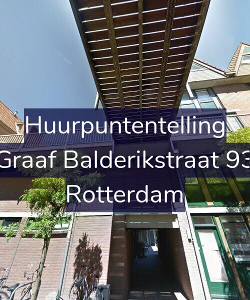 Foto gevel Huurpuntentelling voor Graaf Balderikstraat 93, Rotterdam
