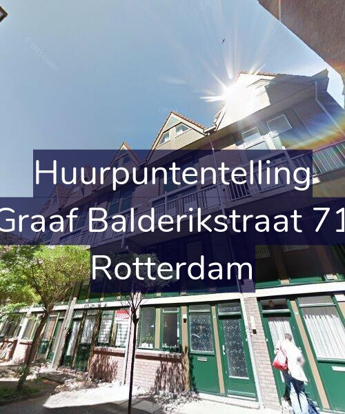 Foto gevel Huurpuntentelling voor Graaf Balderikstraat 71, Rotterdam