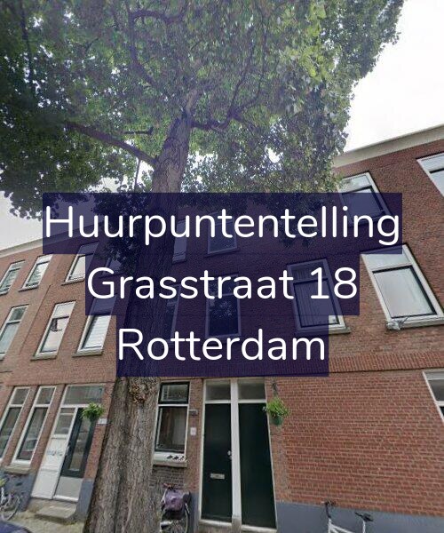 Foto gevel Huurpuntentelling voor Grasstraat 18, Rotterdam