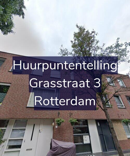 Foto gevel Huurpuntentelling voor Grasstraat 3, Rotterdam