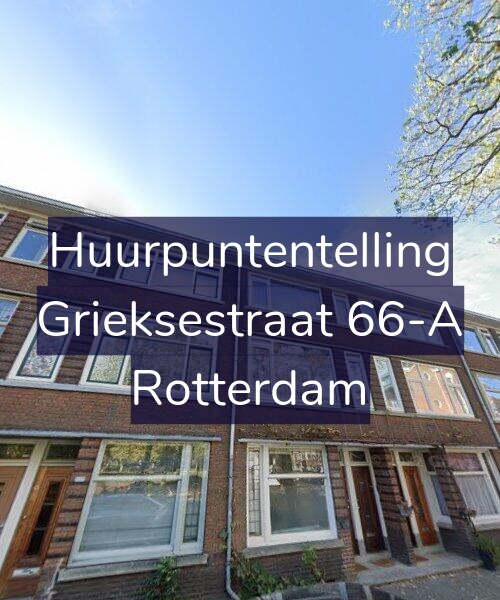 Foto gevel Huurpuntentelling voor Grieksestraat 66-A, Rotterdam