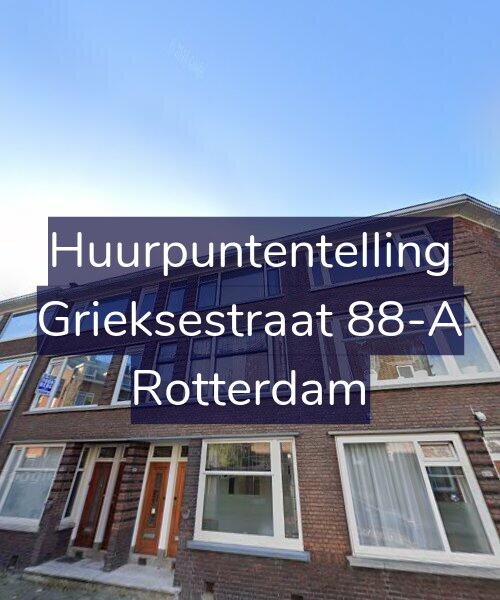Foto gevel Huurpuntentelling voor Grieksestraat 88-A, Rotterdam