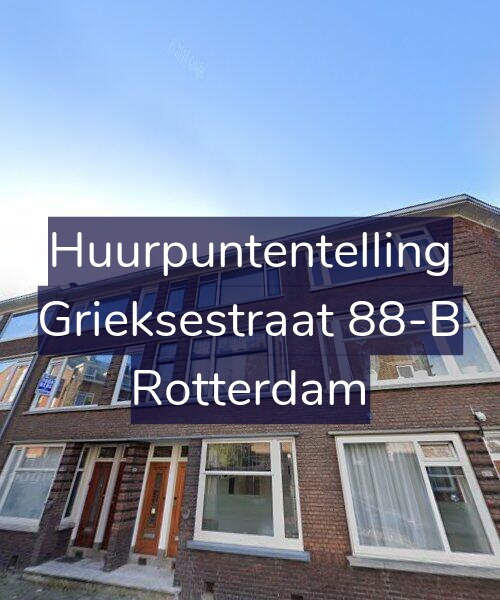 Foto gevel Huurpuntentelling voor Grieksestraat 88-B, Rotterdam