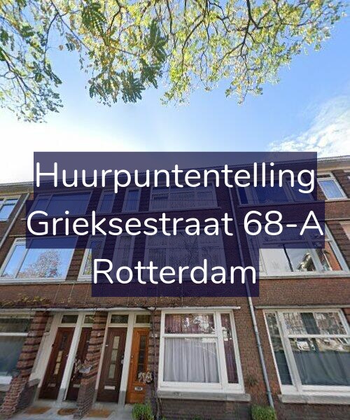 Foto gevel Huurpuntentelling voor Grieksestraat 68-A, Rotterdam