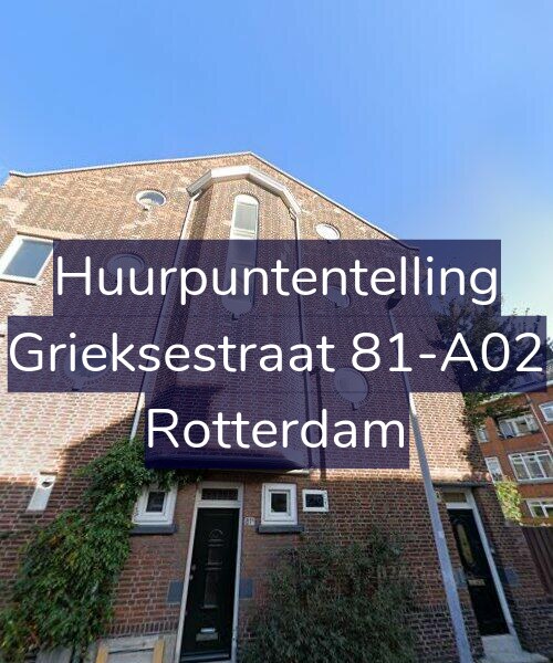 Foto gevel Huurpuntentelling voor Grieksestraat 81-A02, Rotterdam