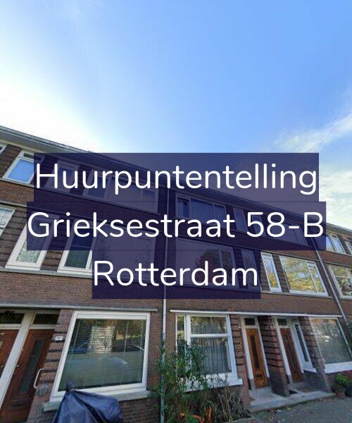 Foto gevel Huurpuntentelling voor Grieksestraat 58-B, Rotterdam