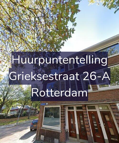 Foto gevel Huurpuntentelling voor Grieksestraat 26-A, Rotterdam