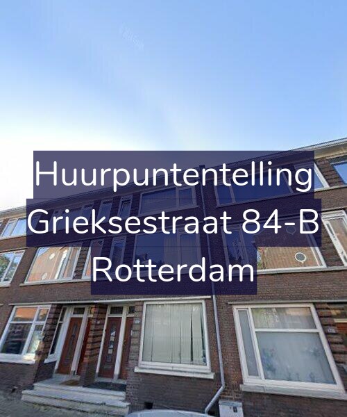 Foto gevel Huurpuntentelling voor Grieksestraat 84-B, Rotterdam