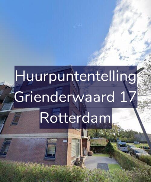 Foto gevel Huurpuntentelling voor Grienderwaard 17, Rotterdam