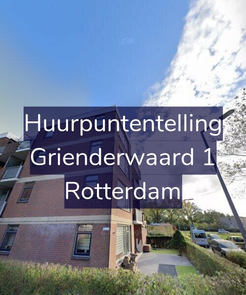 Foto gevel Huurpuntentelling voor Grienderwaard 1, Rotterdam