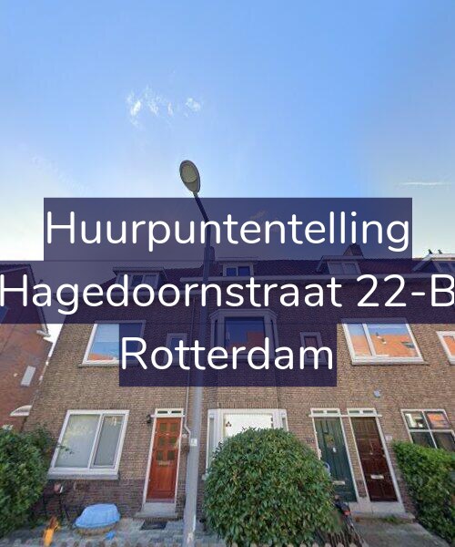 Foto gevel Huurpuntentelling voor Hagedoornstraat 22-B, Rotterdam