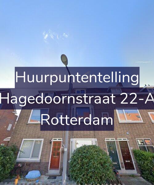 Foto gevel Huurpuntentelling voor Hagedoornstraat 22-A, Rotterdam