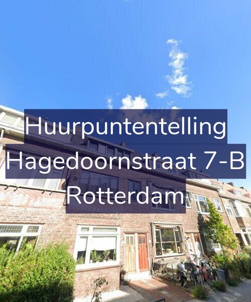 Foto gevel Huurpuntentelling voor Hagedoornstraat 7-B, Rotterdam