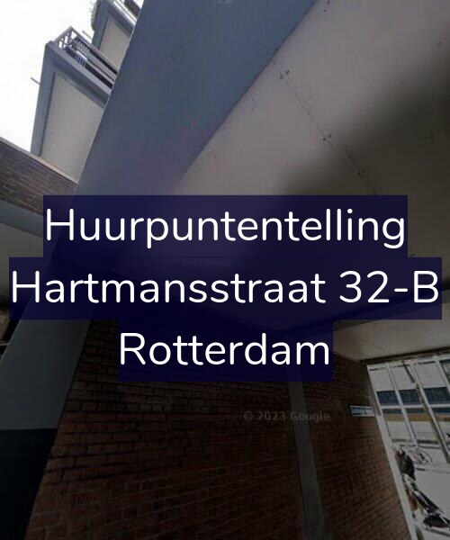 Foto gevel Huurpuntentelling voor Hartmansstraat 32-B, Rotterdam